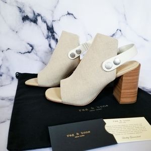 rag & bone Leigh Sandal in Natural Canvas